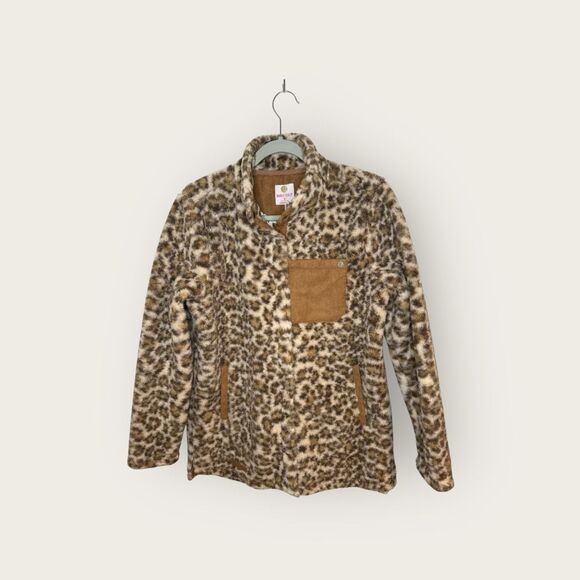 Marley Lilly NWT Leopard Shirt Jacket Size Small - Picture 1 of 6